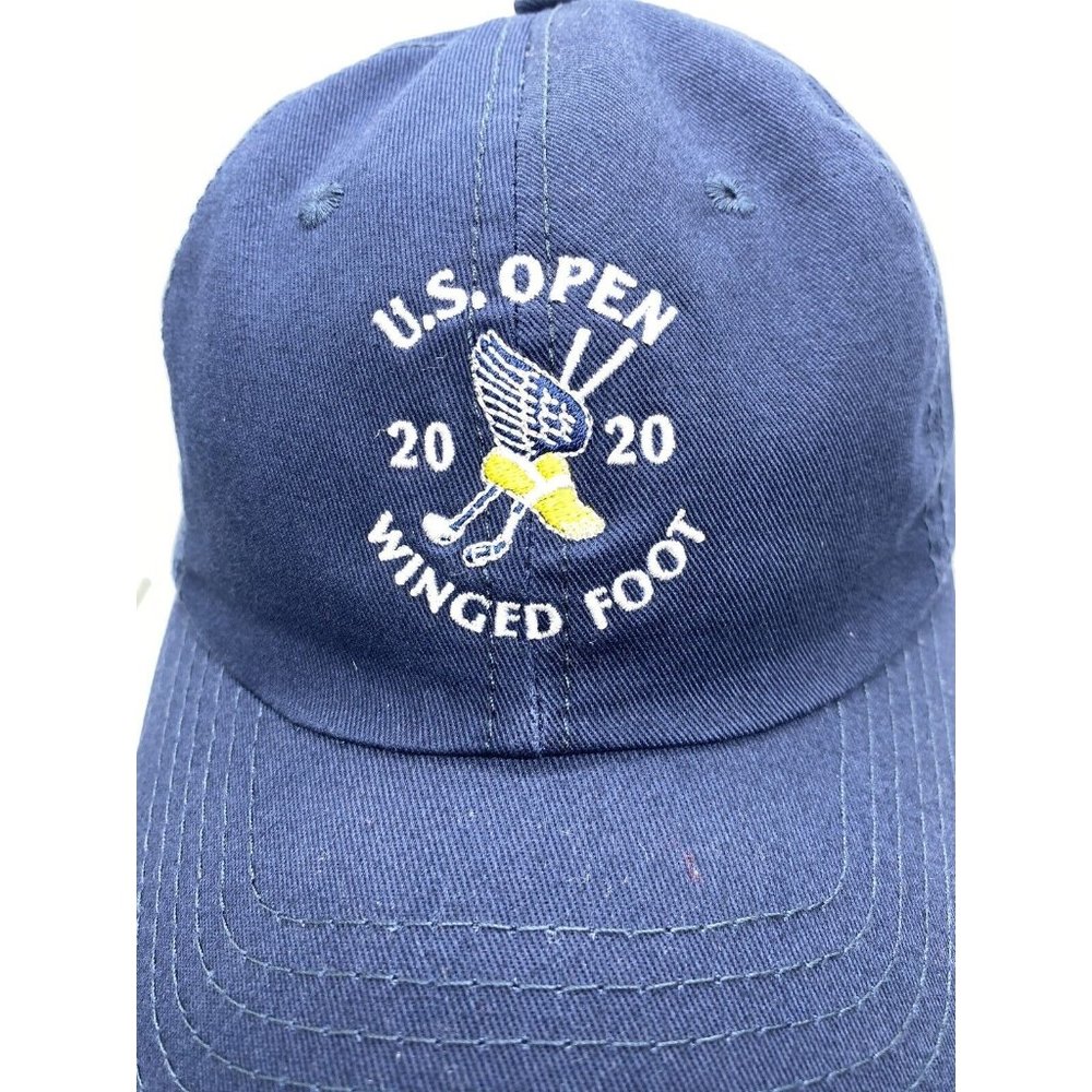 US Open Winged Foot 2020 Blue Baseball Cap Hat Strap-back USGA Member OSFM